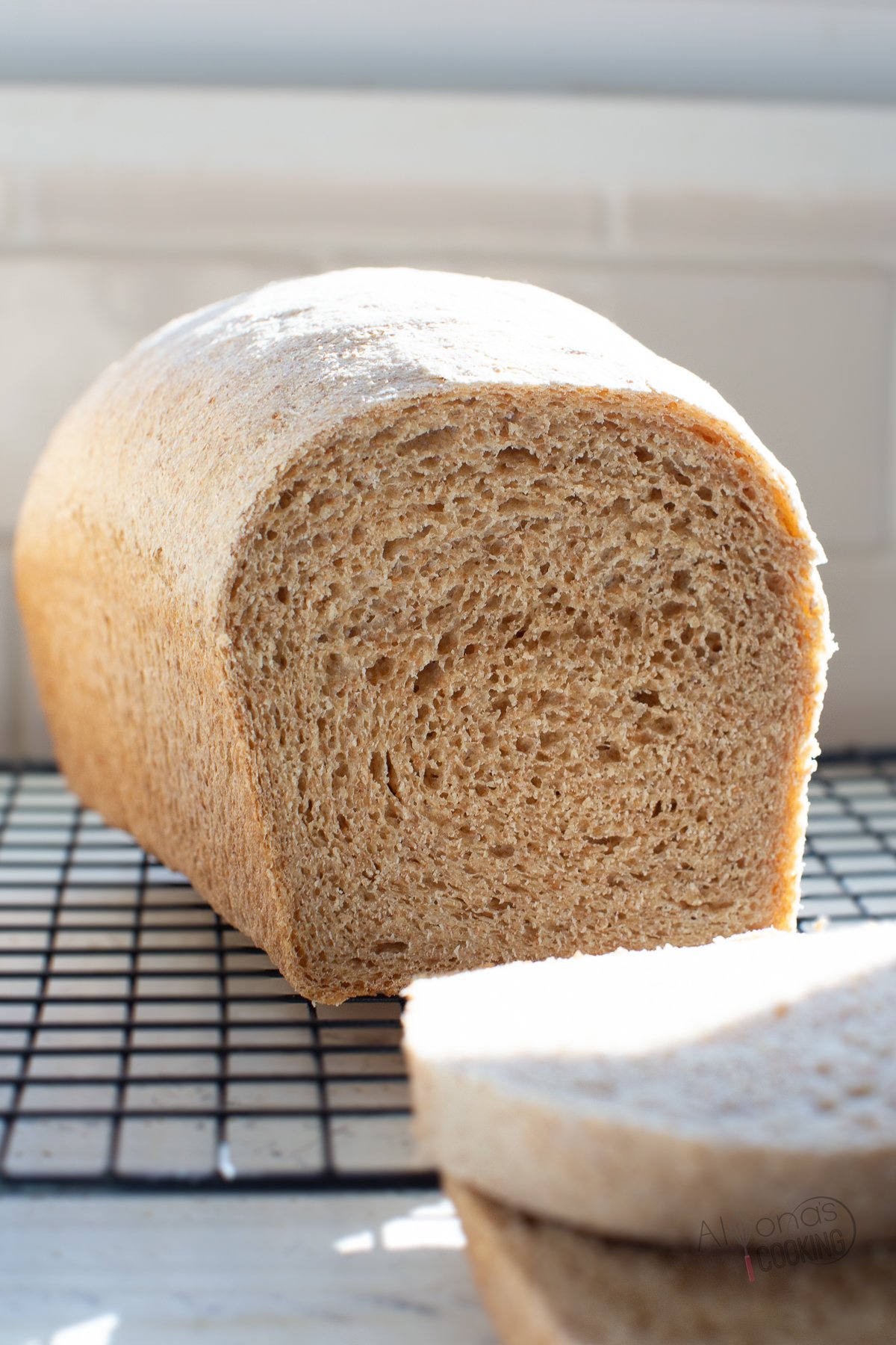 Whole Wheat Bread (with Homemade Whole Wheat Flour)