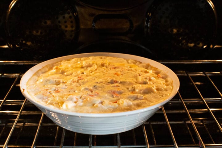 how to bake shrimp dip like Uno's shrimp and crab dip appetizer