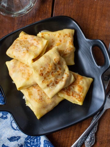 savory crepes filled with chicken