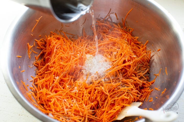 wilting carrot salad