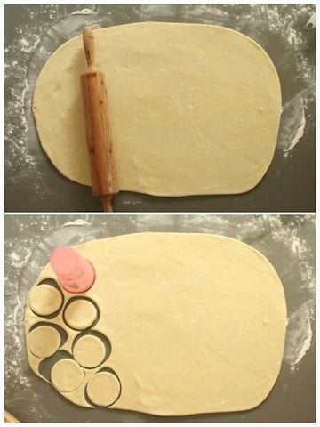 cutting out Vareniki