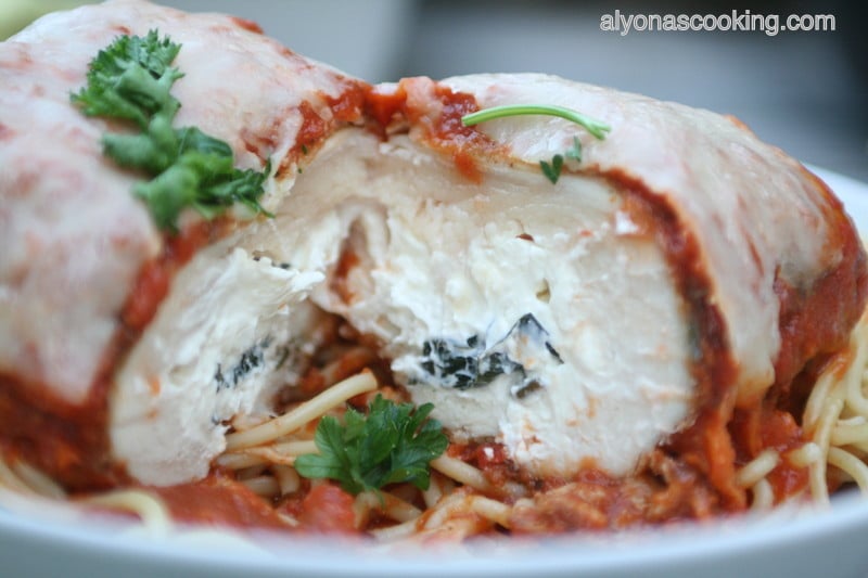 Creamy Stuffed Chicken Parmesan Alyona’s Cooking