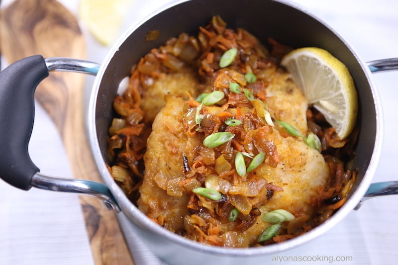 Simmered Breaded Swai Fish Fillets