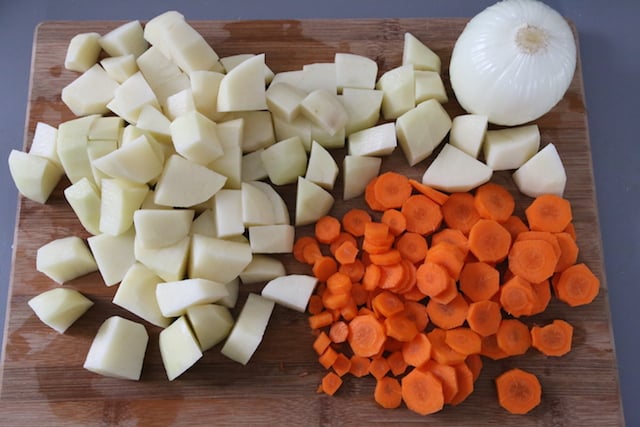 Step 4: Preparing vegetables