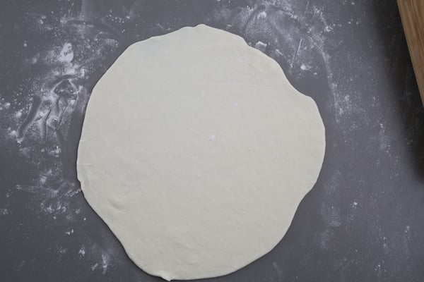 Filling Chebureki with Meat