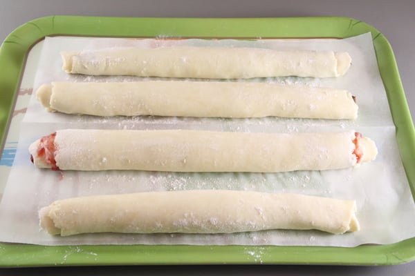 rolled up homemade Rugelach rolls