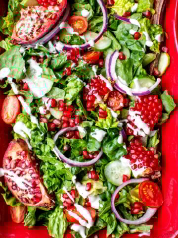 easy and simple pomegranate salad