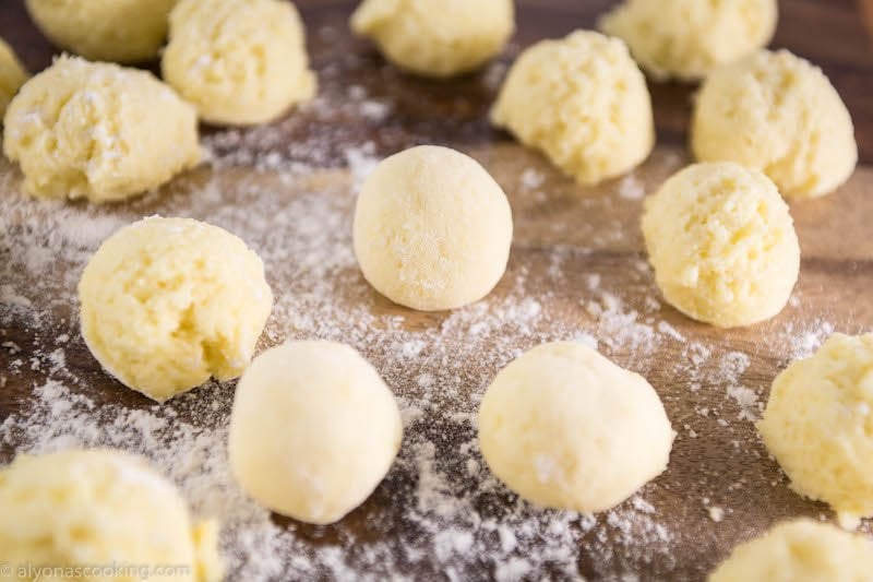shaped donut holes (Ponchiki)