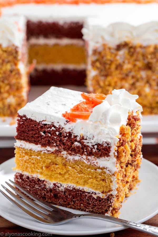 Carrot Cake (Easy Blender Recipe) Alyona's Cooking