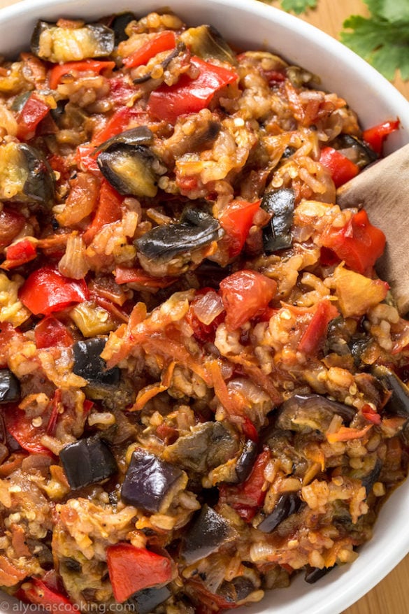 Easy Eggplant Recipe (OnePan Dinner) Alyona’s Cooking