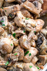 Creamy Sauteed Mushrooms in a Sour Cream Sauce
