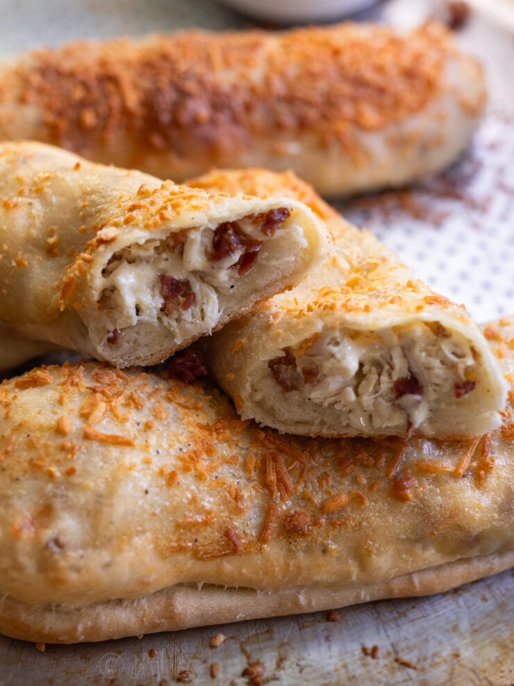 image of a sliced Costco Chicken Bake made from scratch 