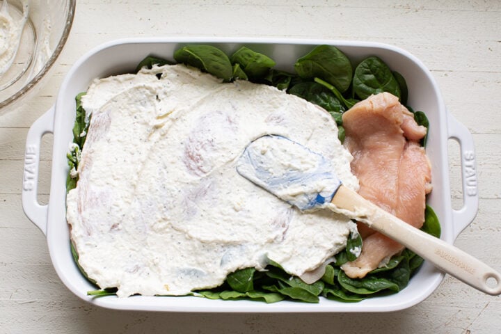 creamy sauce for spinach chicken casserole