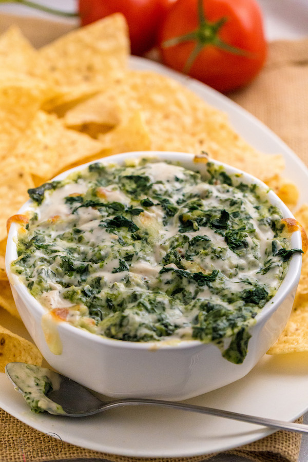 Easy Spinach Dip (Using Fresh Spinach) Appetizers & Snacks