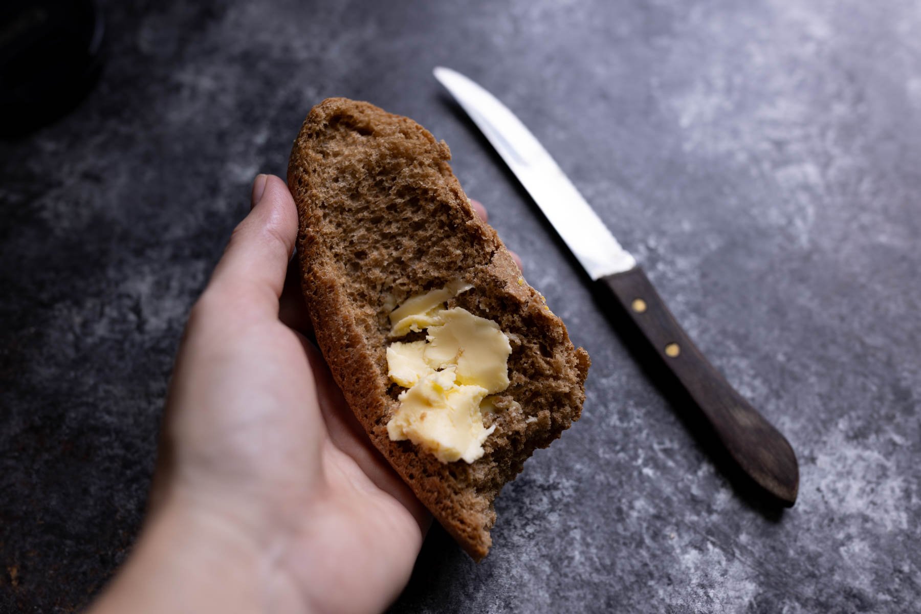 Outback bread served with salted butter 