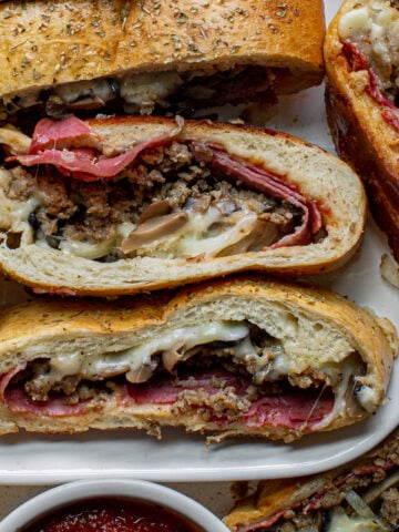 Stromboli recipe with salami