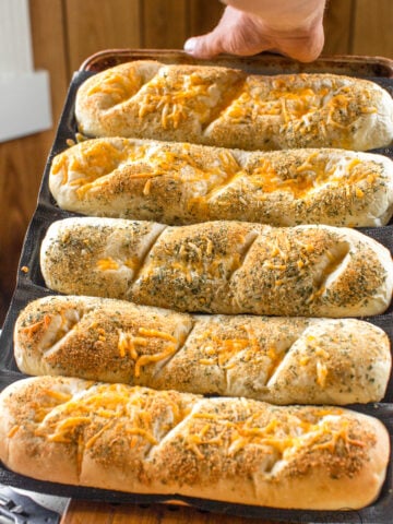 subway bread recipe in silicone bread mats