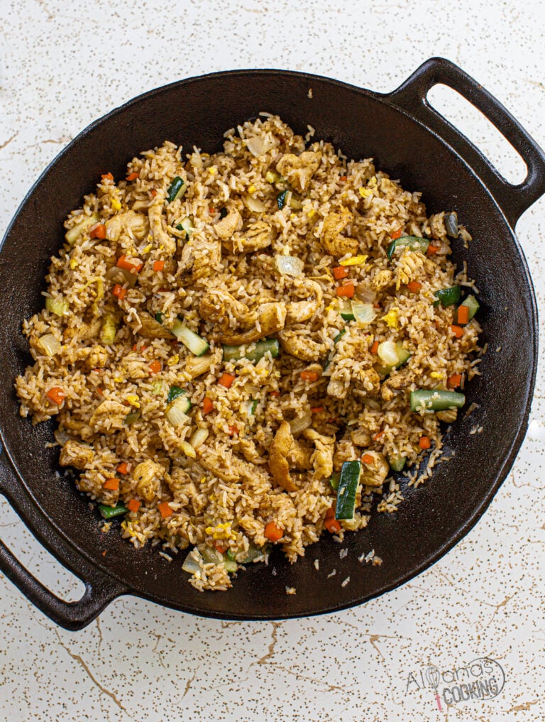 Teriyaki Chicken Fried Rice Recipe Alyona’s Cooking