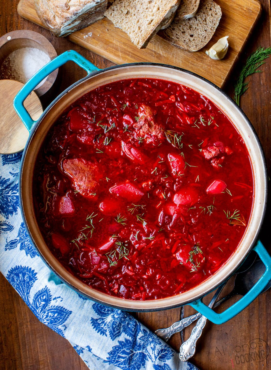 Traditional Borscht Recipe (EASY Beet soup) Alyona’s Cooking