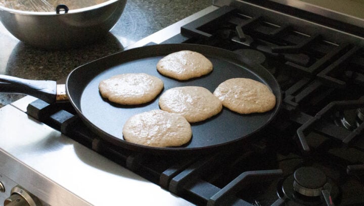 how to cook whole wheat pancakes on a griddle pan