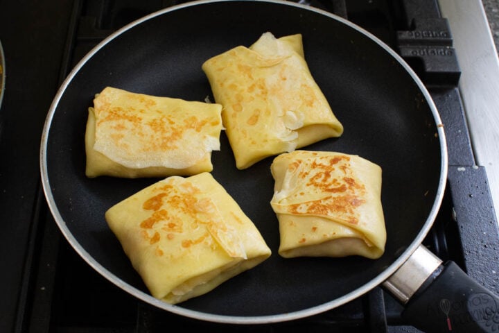 how to toast savory crepes