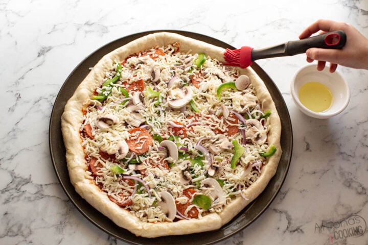 how to top stuffed crust pizza with pizza toppings