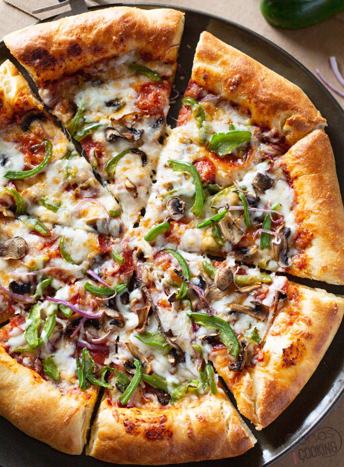 Pizza Hut Stuffed Crust Pizza (Copycat) Alyona’s Cooking