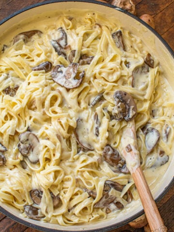mushroom Alfredo like Olive Garden Alfredo sauce