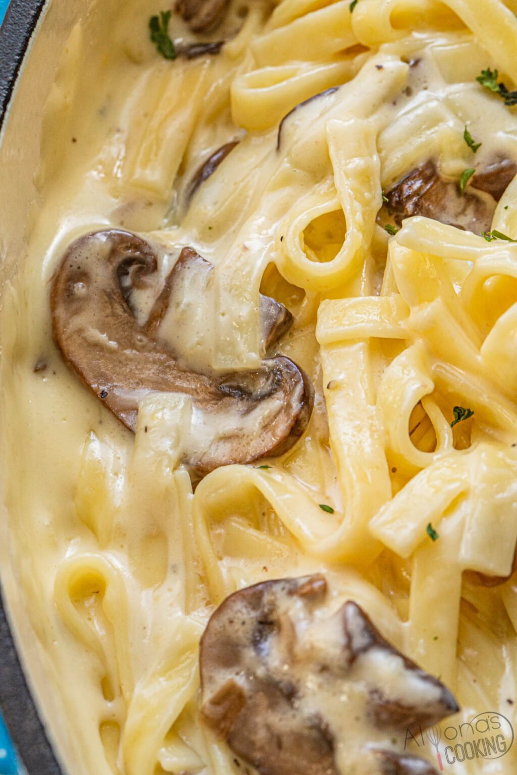Mushroom Fettuccine Alfredo Alyona’s Cooking