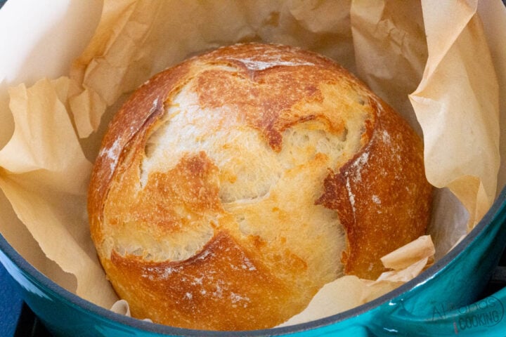 how to make sourdough bread win a dutch oven with sourdough starter