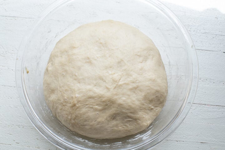 risen pretzel dough