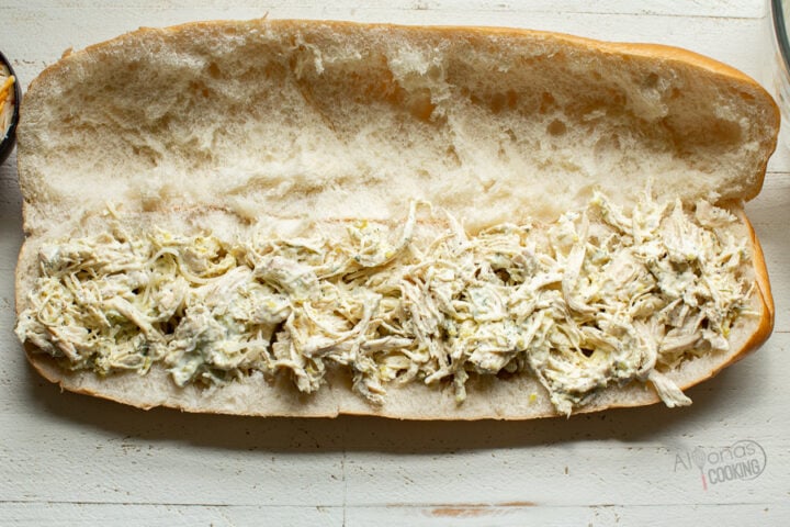 assembled chicken salad sandwich