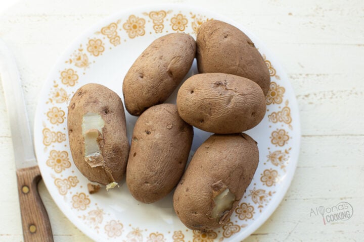 boiled potatoes