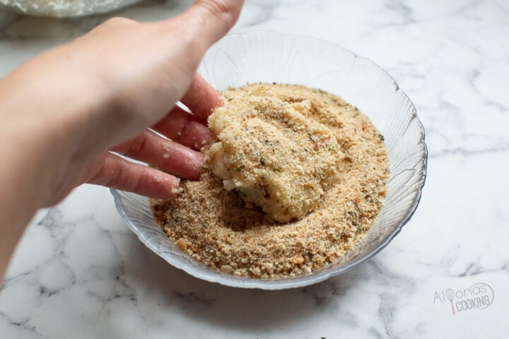 parsnip patties in breadcrumbs