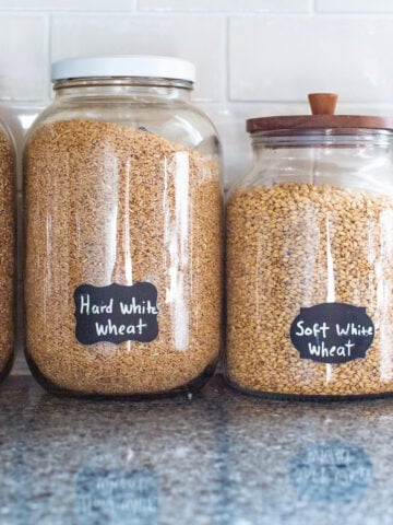 grains to make whole wheat flour