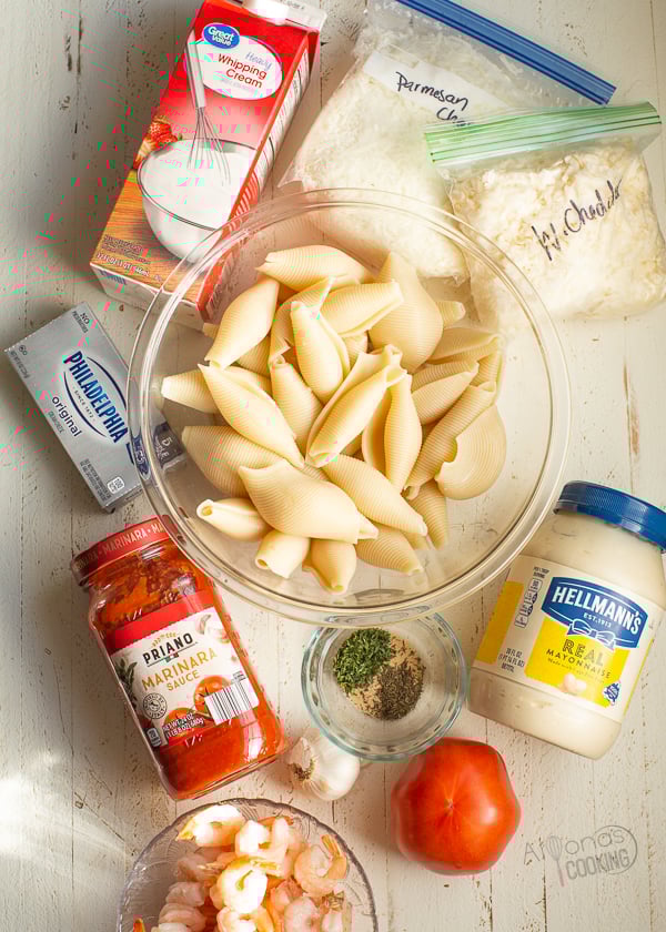 ingredients for stuffed shells