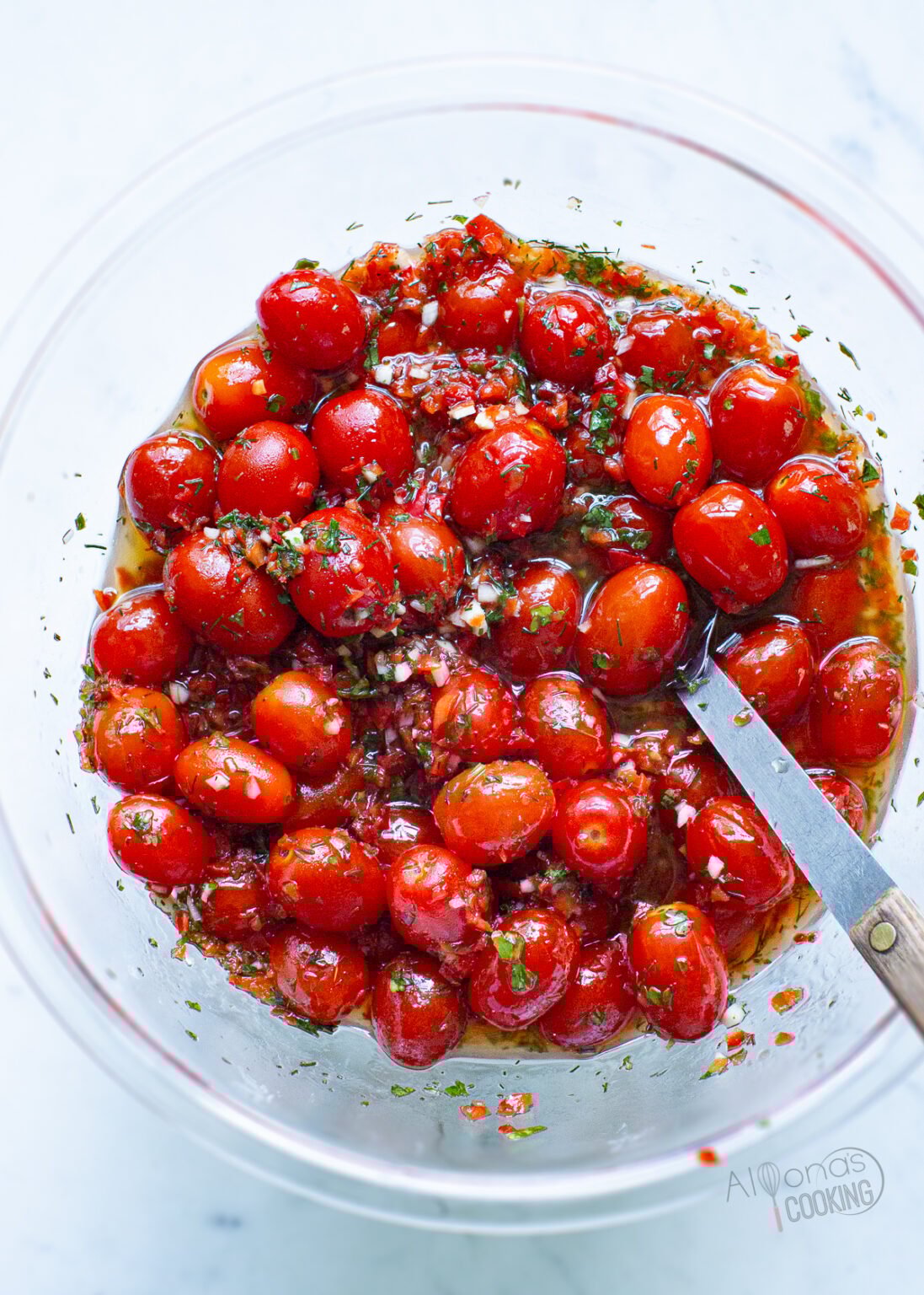 Marinated Cherry Tomatoes (Robust Salad) Alyona’s Cooking