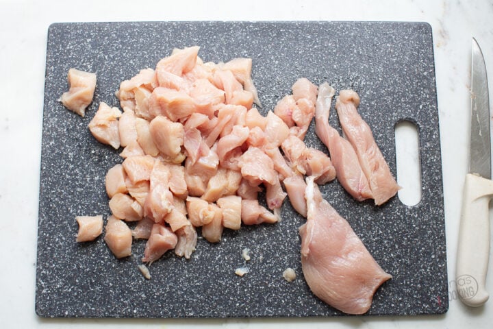 prep for orange chicken