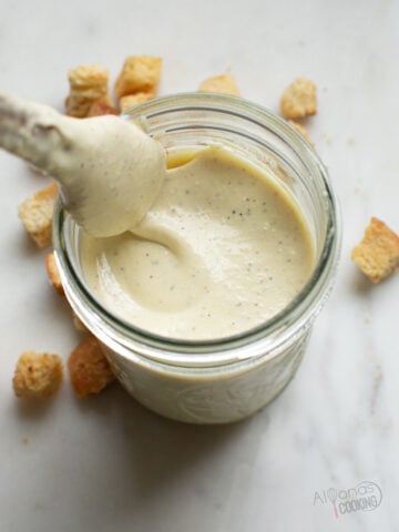Homemade Caesar dressing recipe