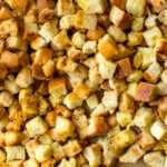 homemade croutons