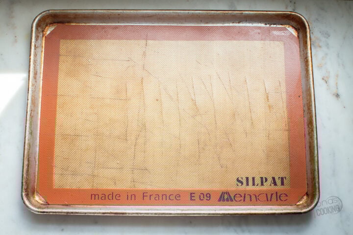 prep pan for croutons