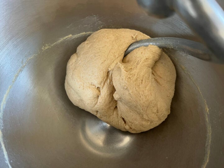 pizza dough with freshly milled flour
