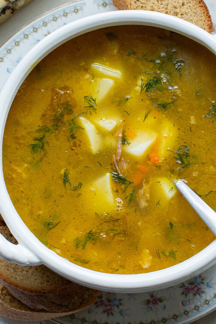 Ukrainian split pea soup