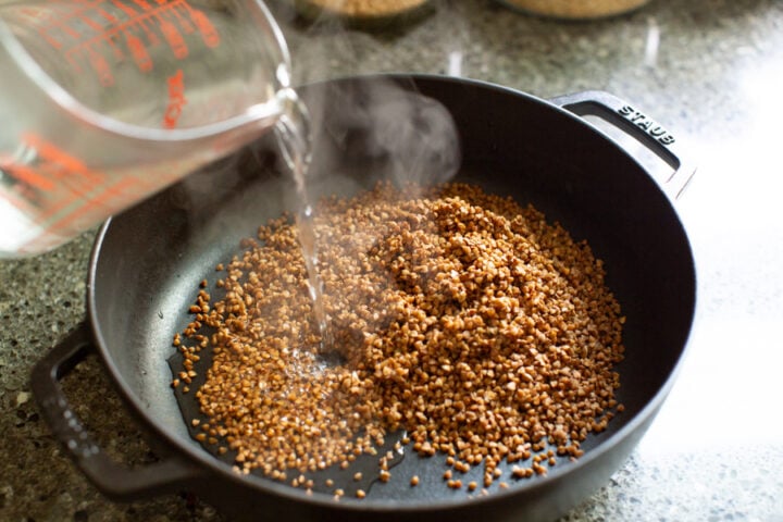 preparing buckwheat for buckwheat chicken recipe