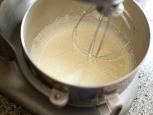 beaten eggs for sponge cake