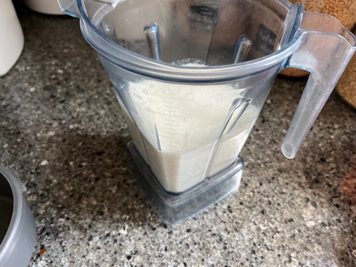 milk kefir in a blender