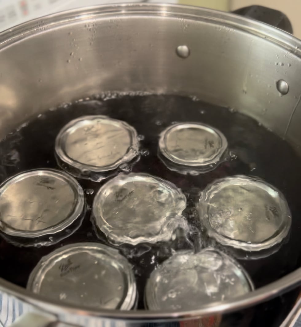 canning grape juice boiling water bath