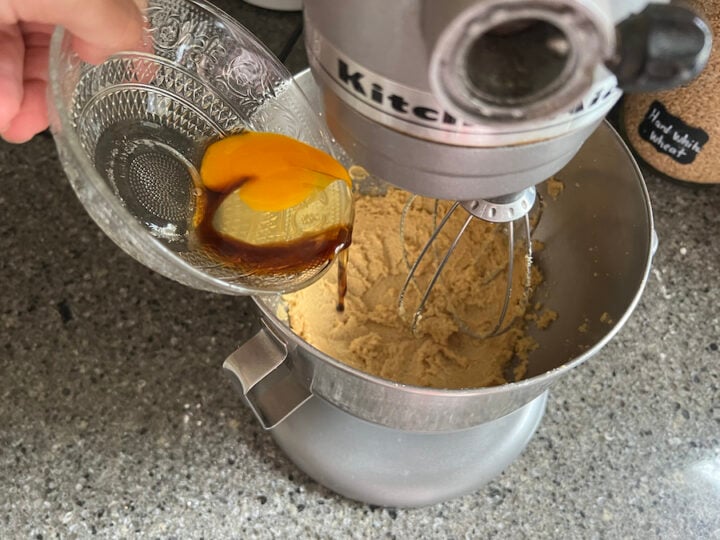 creamed mixture for cookies