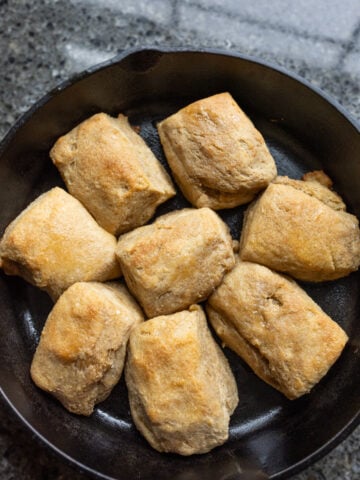 sourdough biscuits with freshly milled flour