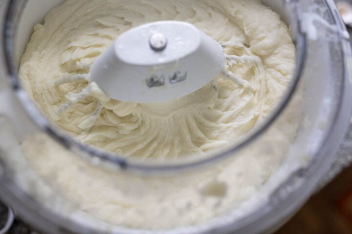 fluffy mashed potatoes in a Bosch mixer